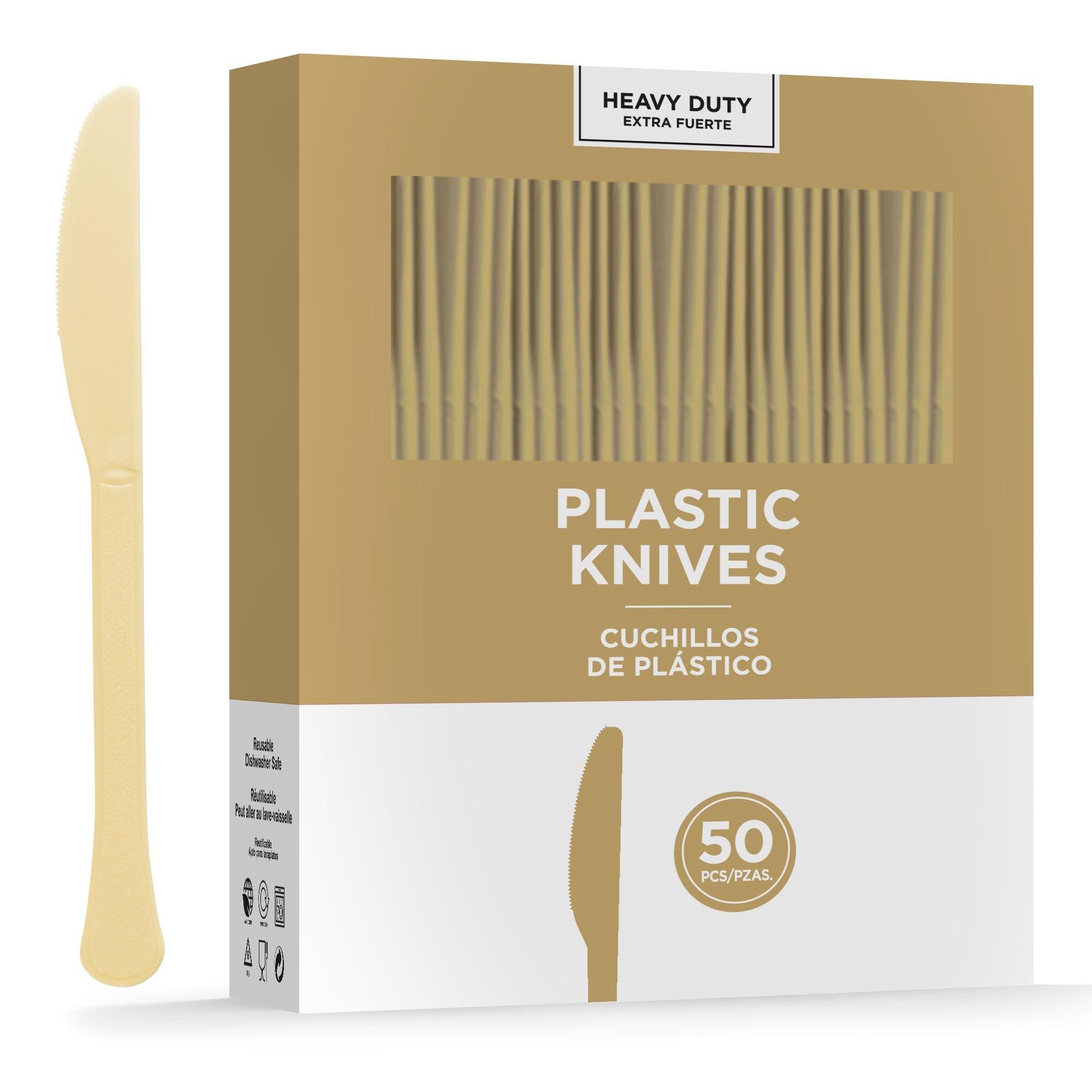 Premium Plastic Knives. Assorted Colors. Multiple Counts - Image 23