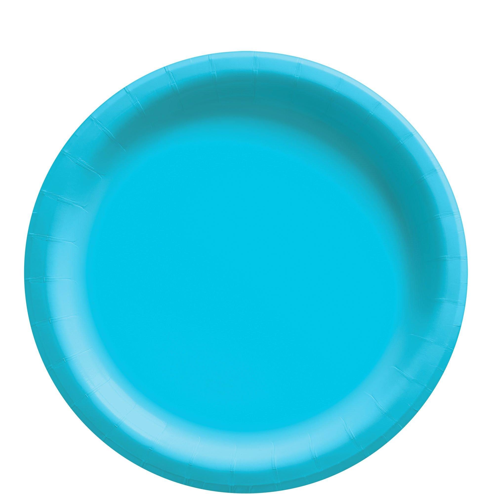 Extra Sturdy Paper Lunch Plates. 8.5in. Assorted Colors. Multiple Counts - Image 6