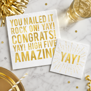 Congrats Retirement Napkin. 16ct. Assorted Options