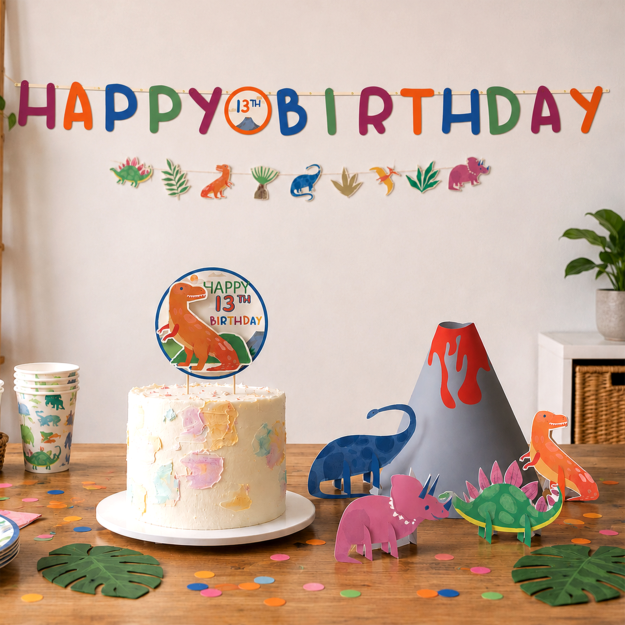 Diggin Dino Personalized Cake Topper - Image 2