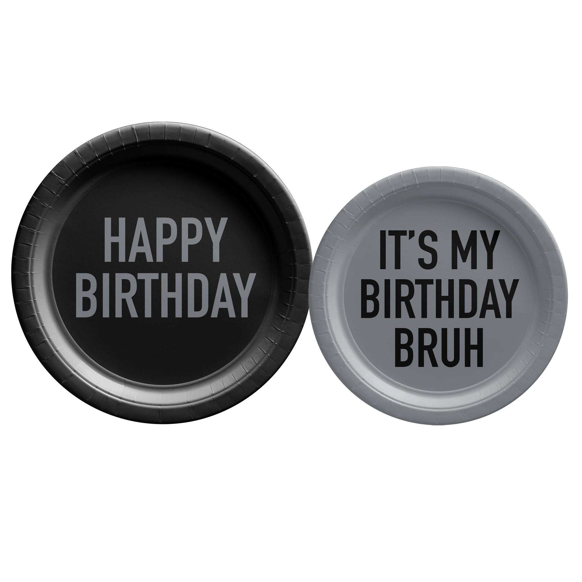 It's My Birthday Bruh Paper Plate. 8ct. Assorted Options