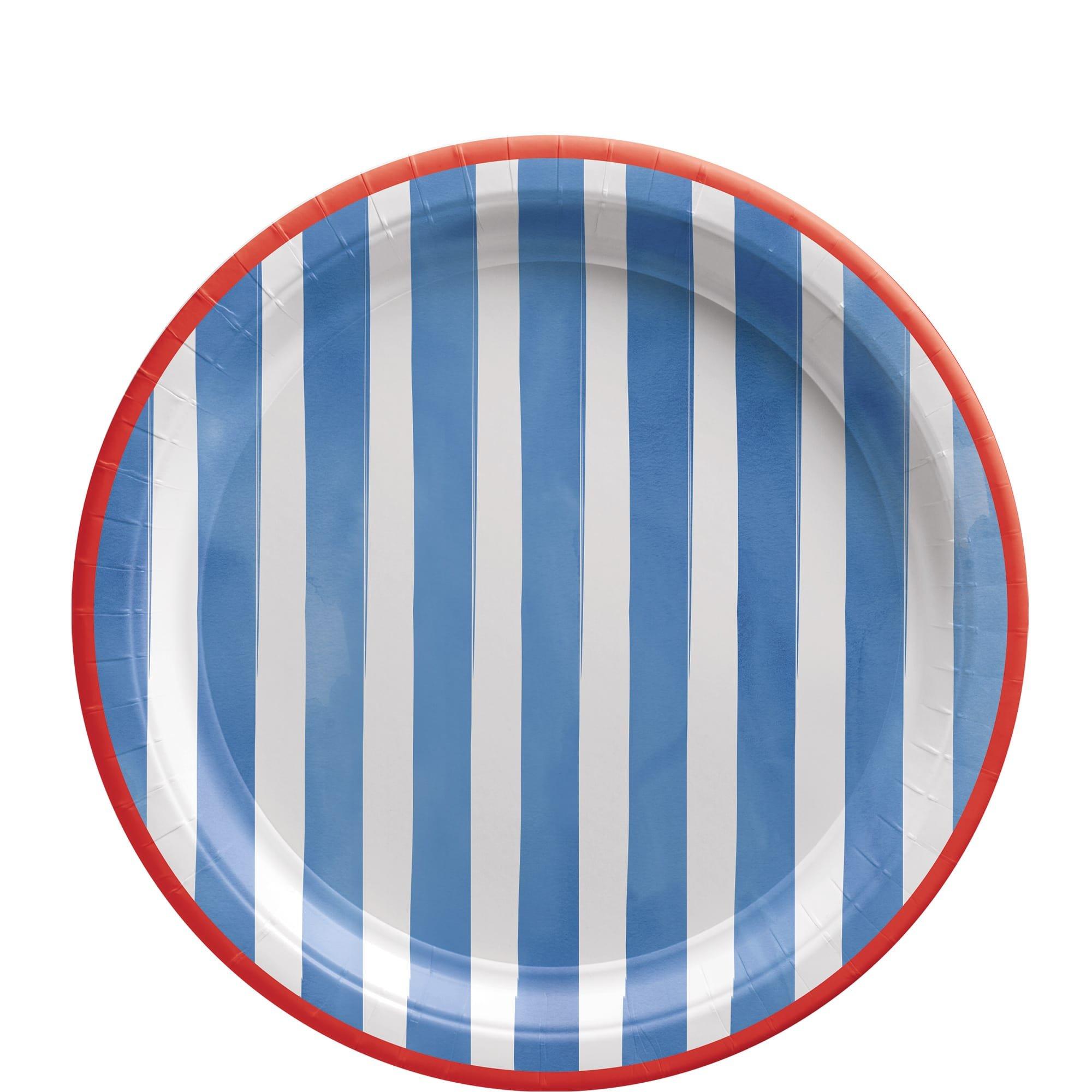 Patriotic Patchwork Paper Plates. 8ct. Assorted Options - Image 4