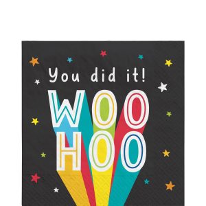 Grad Fun Paper Lunch Napkins. 16ct. Assorted Options