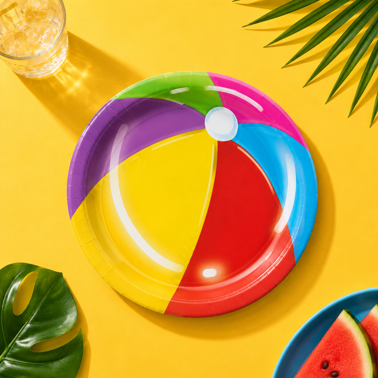 Pool Party Tableware Kit for 8 Guests - Image 3