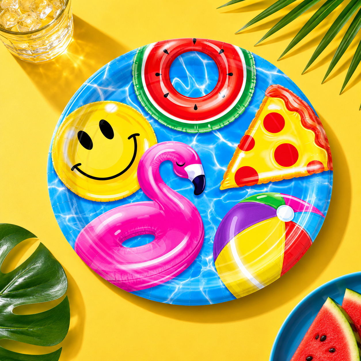 Pool Party Tableware Kit for 8 Guests - Image 2