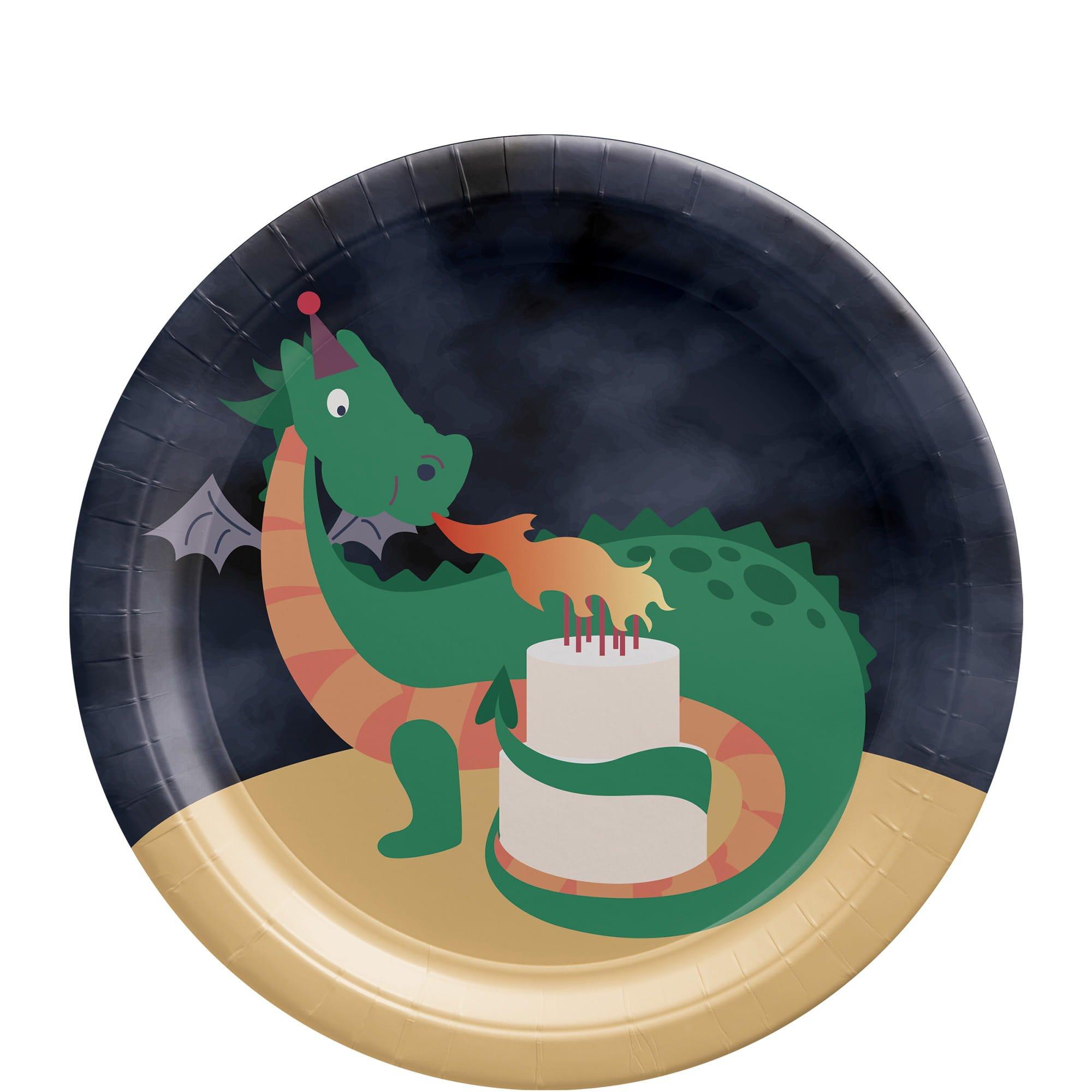 Dragon Party Paper Plates. 8ct. Assorted Options - Image 4