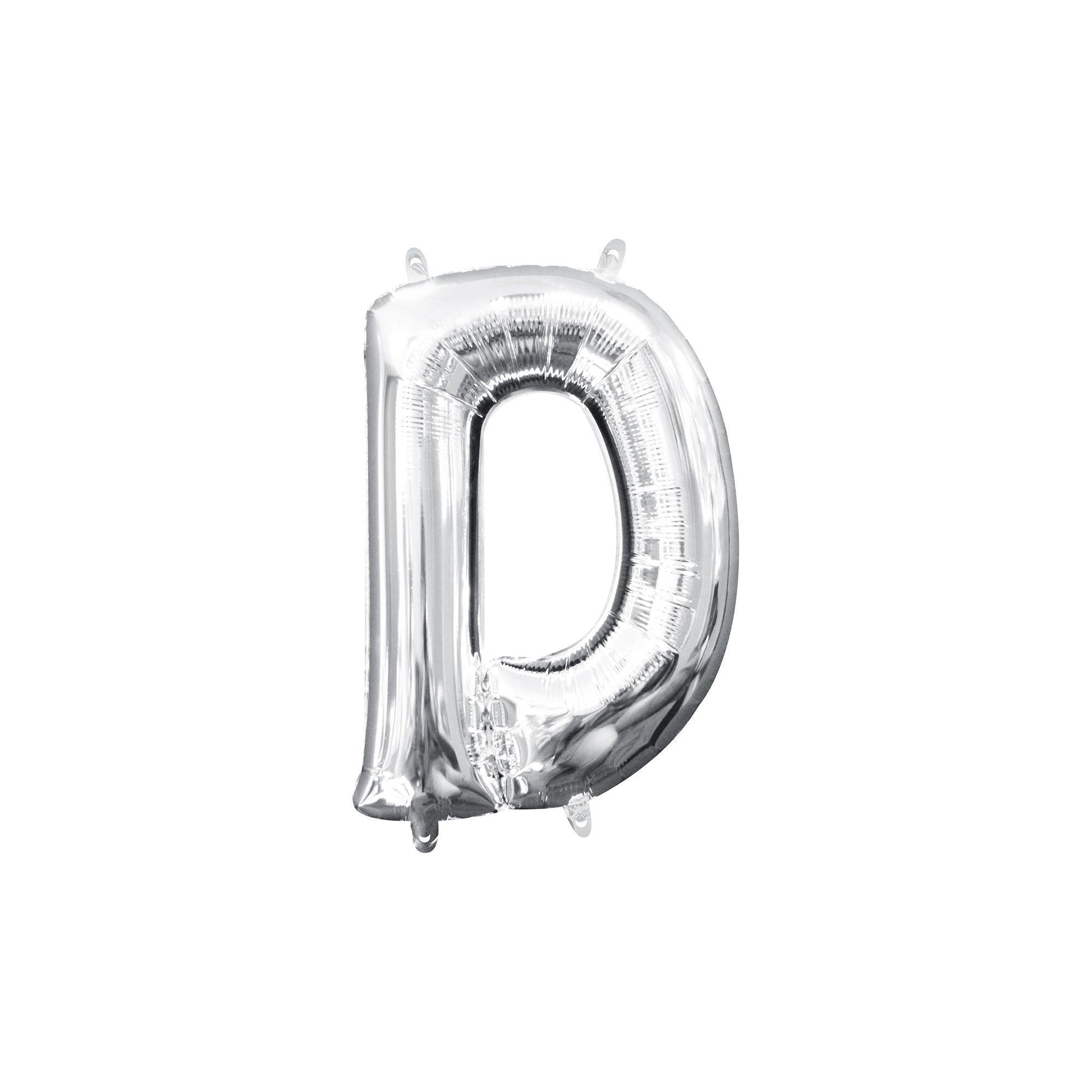13in Air-Filled Silver Letter (A-Z) Balloons - Image 19