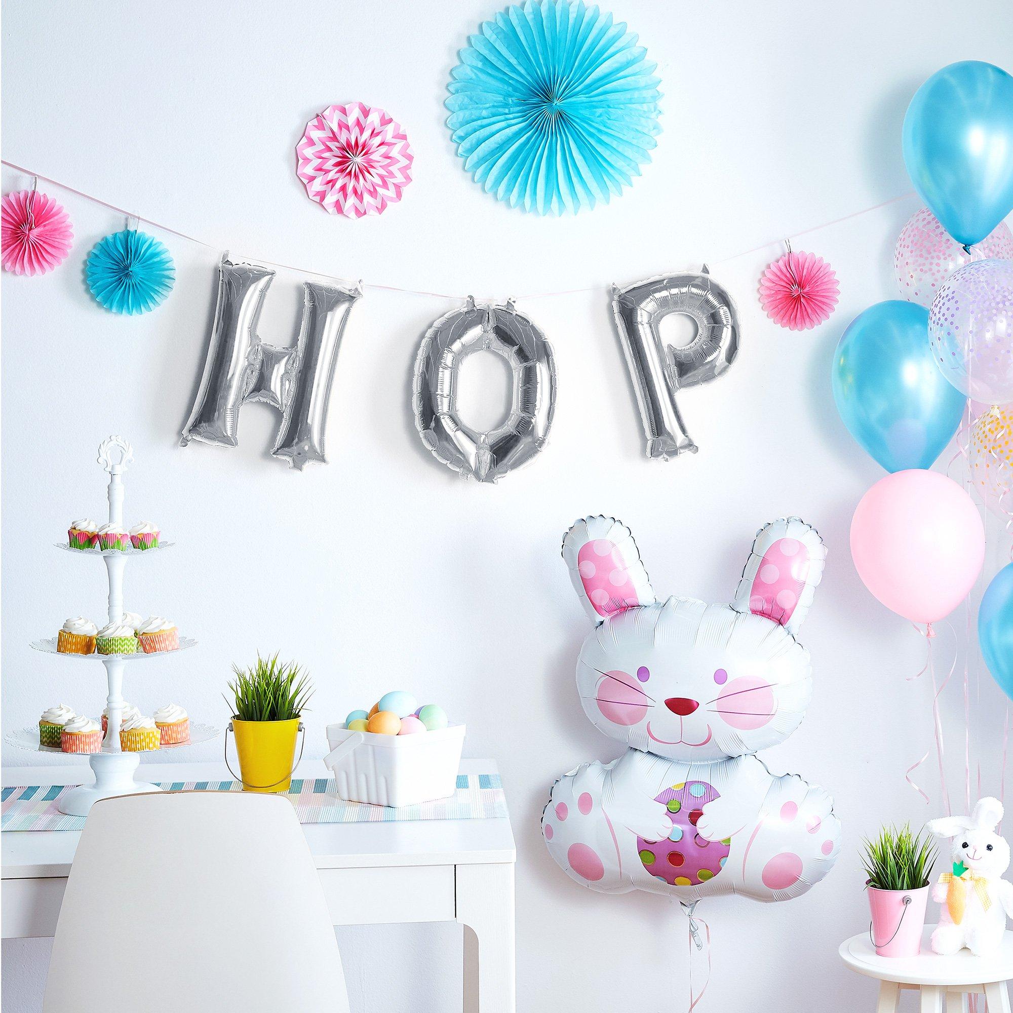 13in Air-Filled Silver Letter (A-Z) Balloons - Image 22