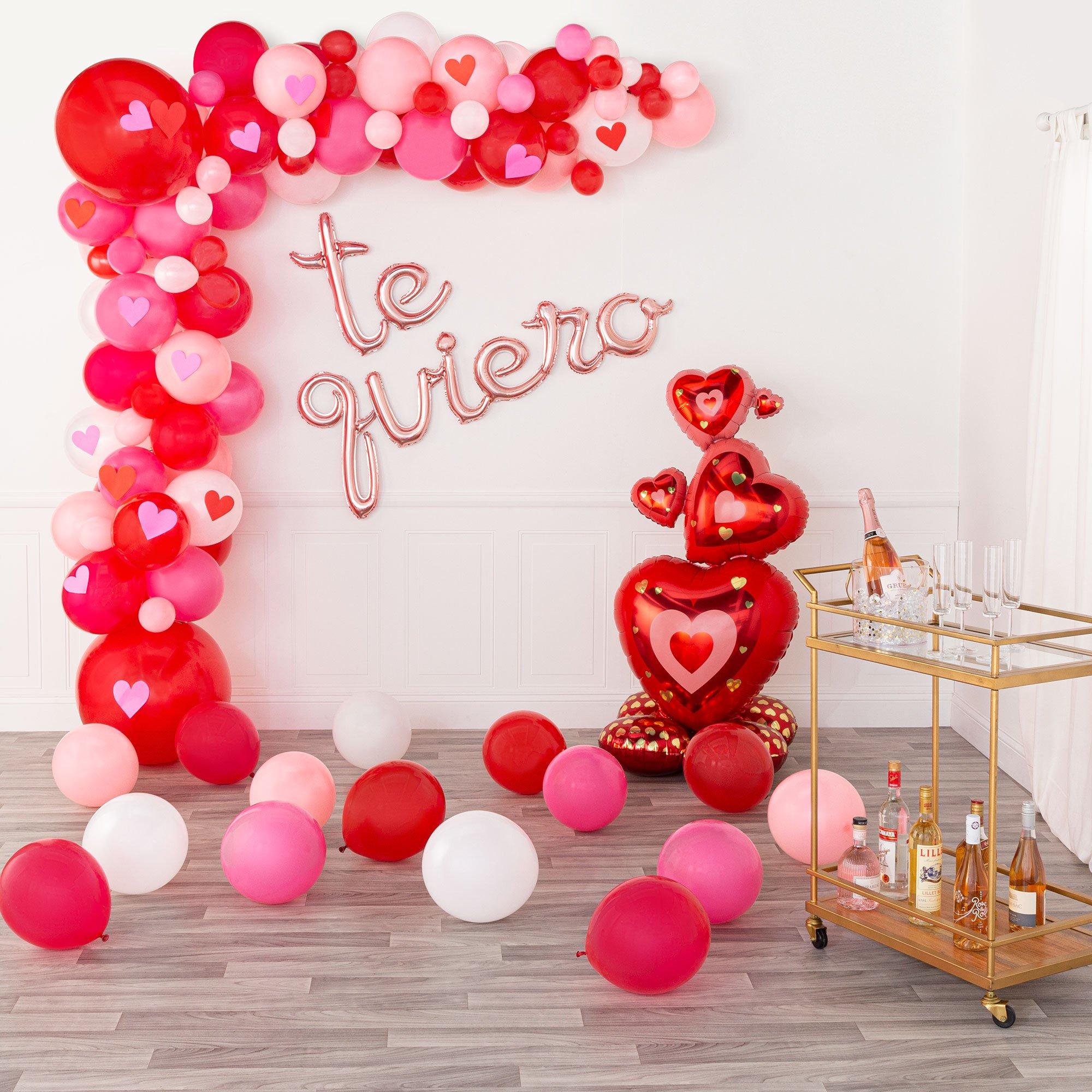 Air-Filled Rose Gold Lowercase Cursive Letter (A-Z) Foil Balloon. 10in x 8in - Image 27