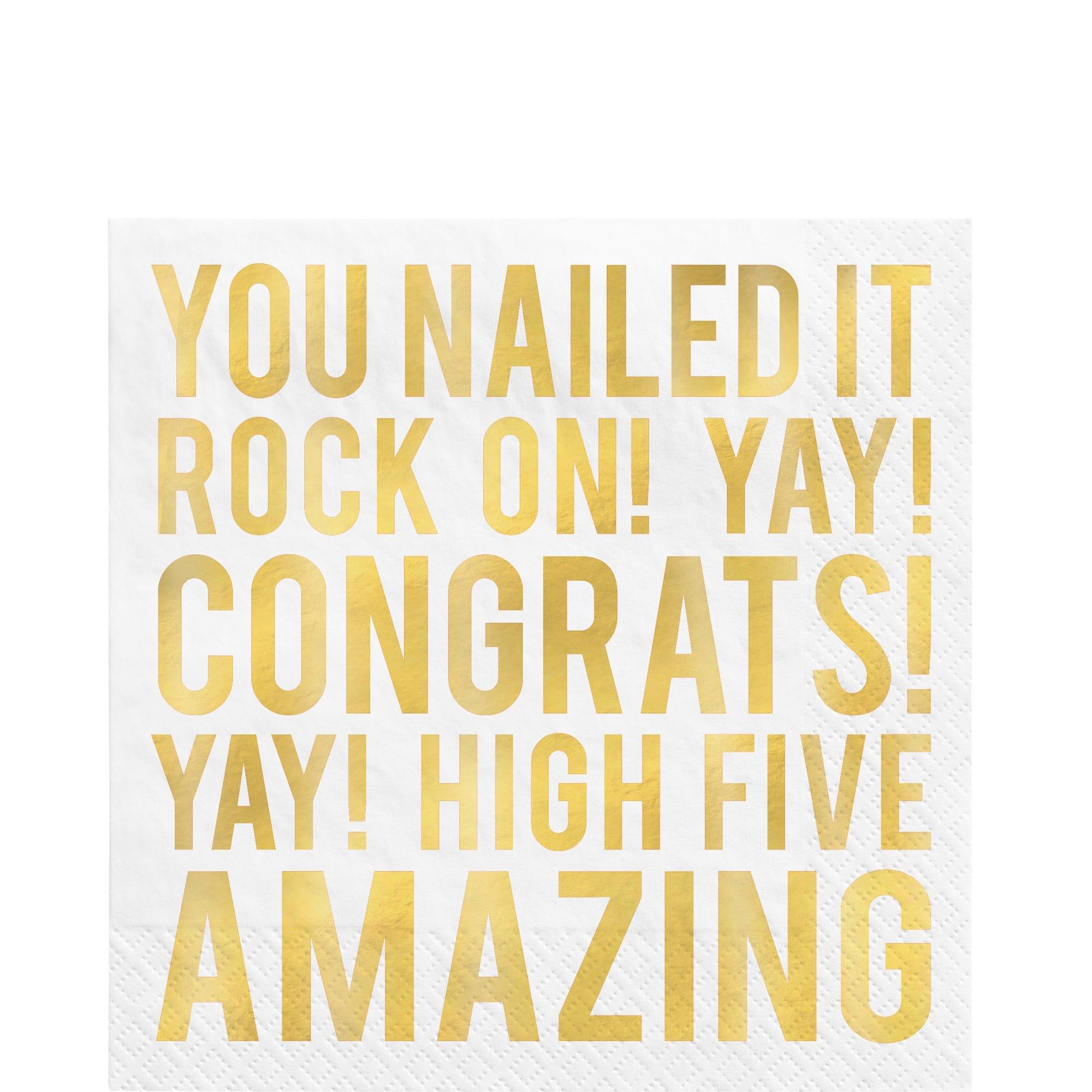 Congrats Retirement Napkin. 16ct. Assorted Options - Image 3
