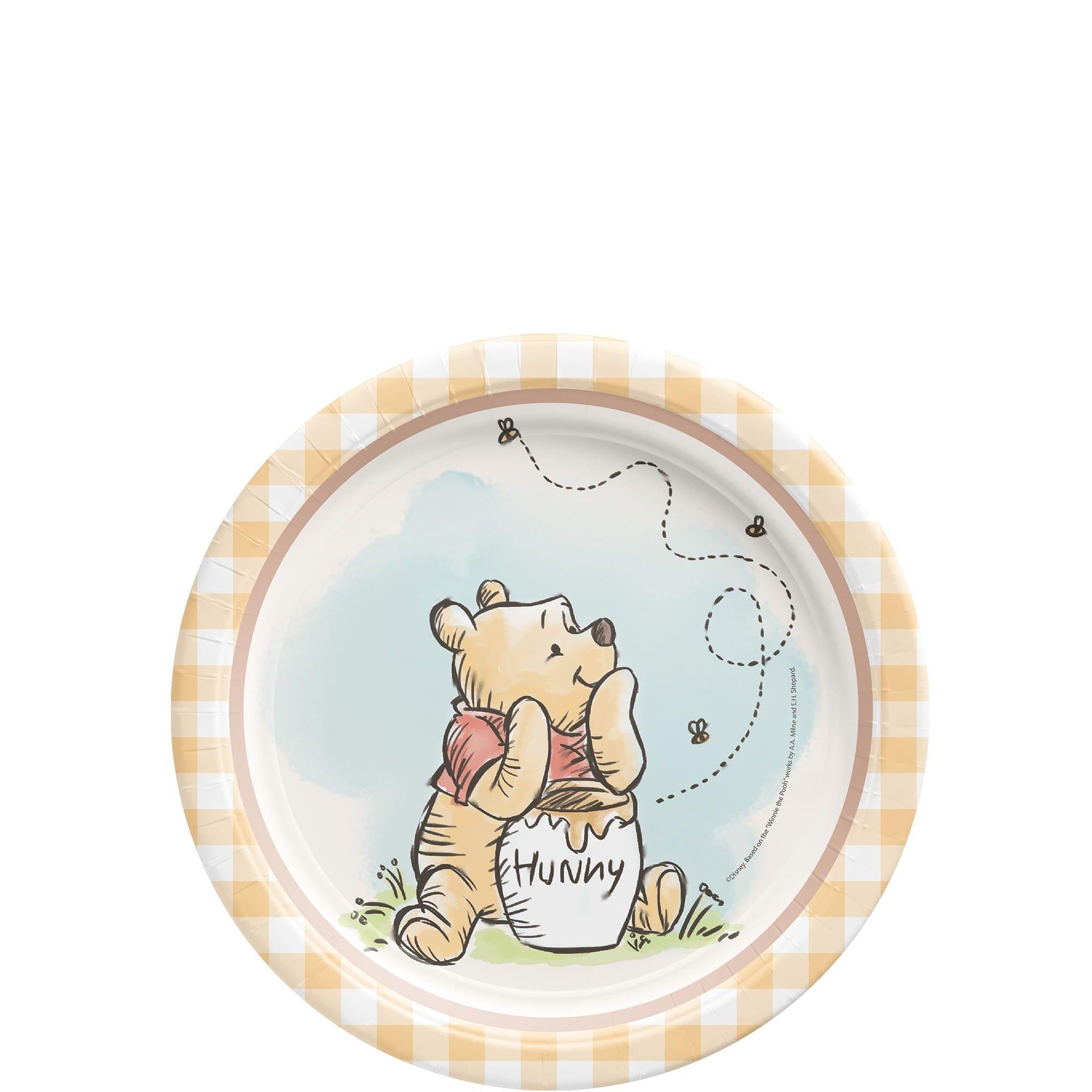 Winnie the Pooh Paper Dessert Plate. 8ct. Assorted Options - Image 2