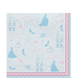 Disney Cinderella Once Upon A Time Lunch Napkins. 16ct. Assorted Options