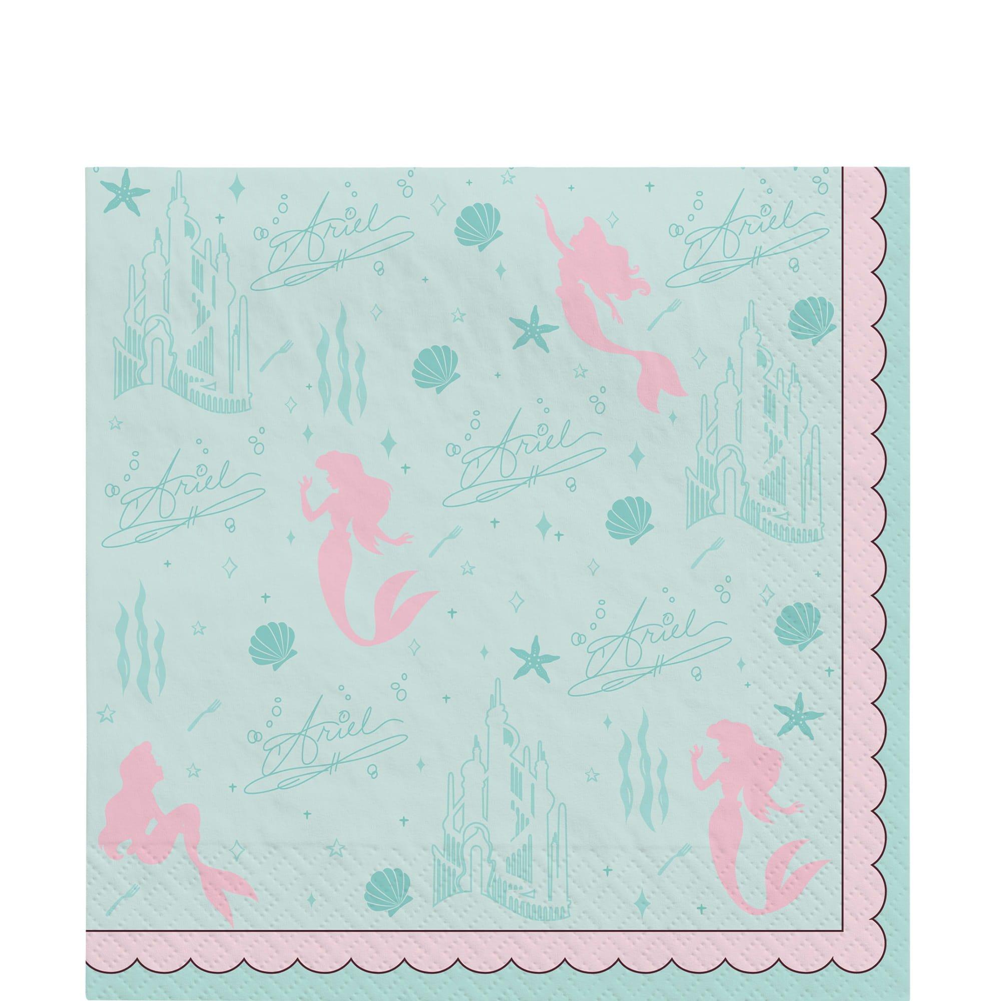 Disney Ariel Once Upon A Time Lunch Napkins. 16ct. Assorted Options - Image 2