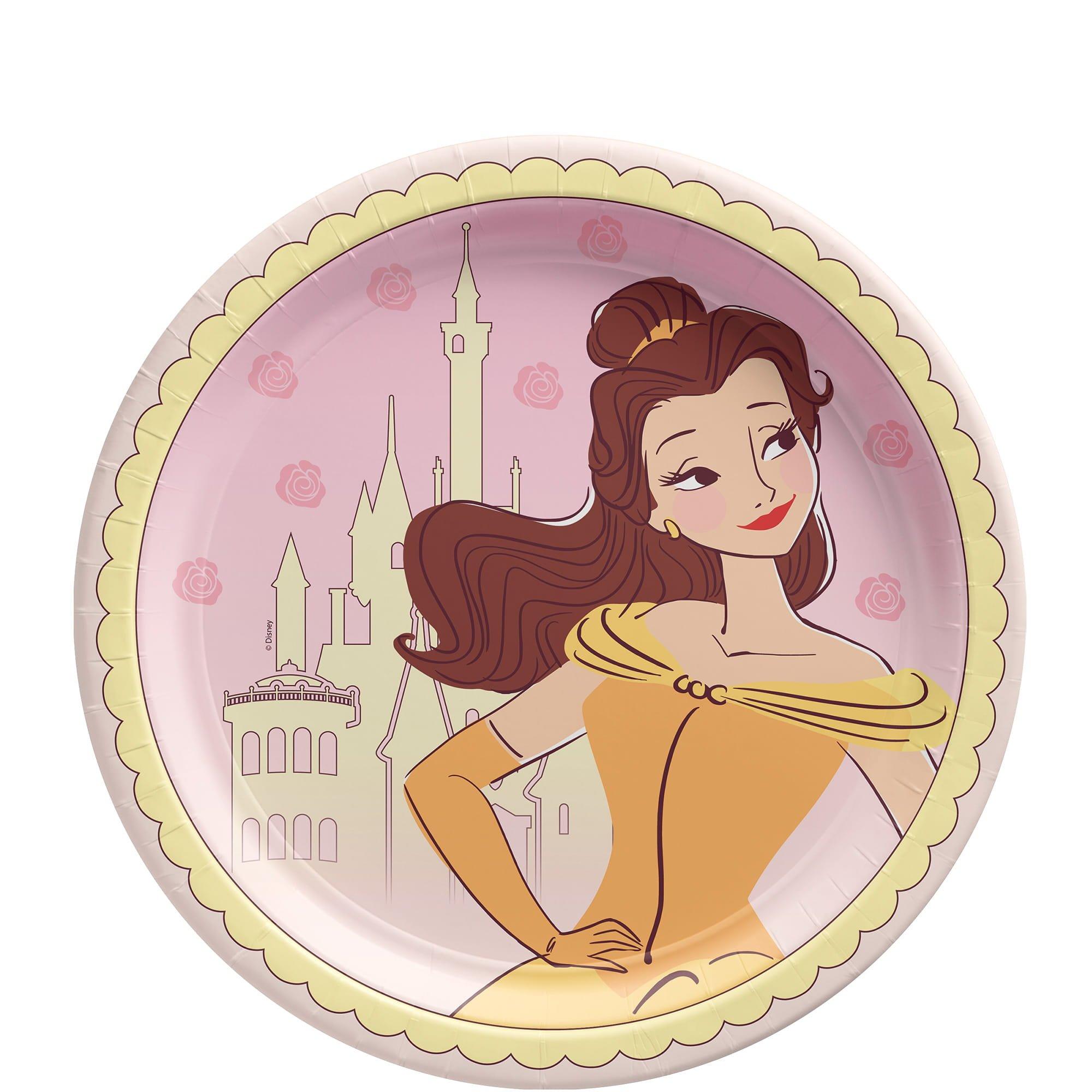 Disney Belle Once Upon A Time Paper Lunch Plate. 8ct. Assorted Options - Image 2