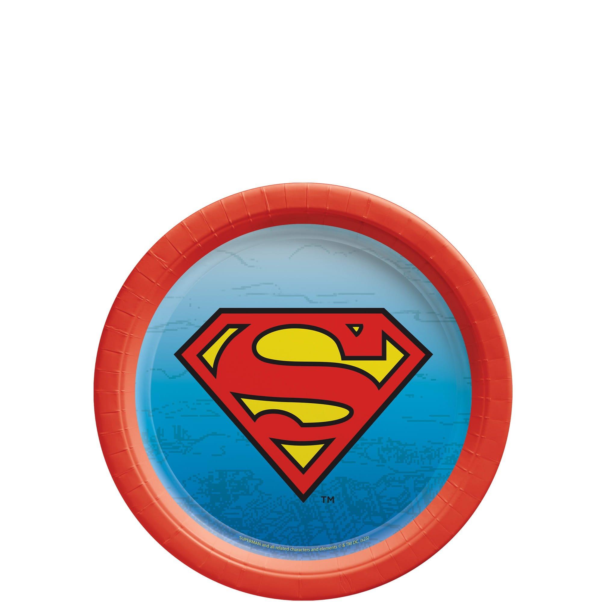 Superman Paper Dessert Plate. 8ct. Assorted Options - Image 2