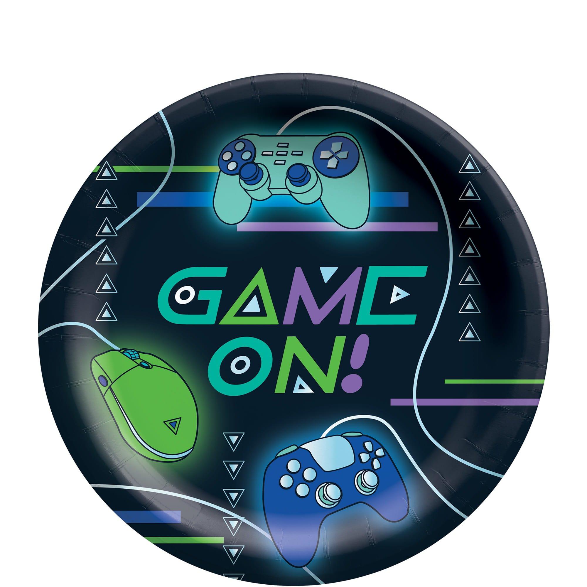 Game On Paper Plates. 8ct. Assorted Options - Image 3