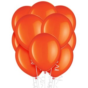 Orange Latex Balloons. Assorted Options