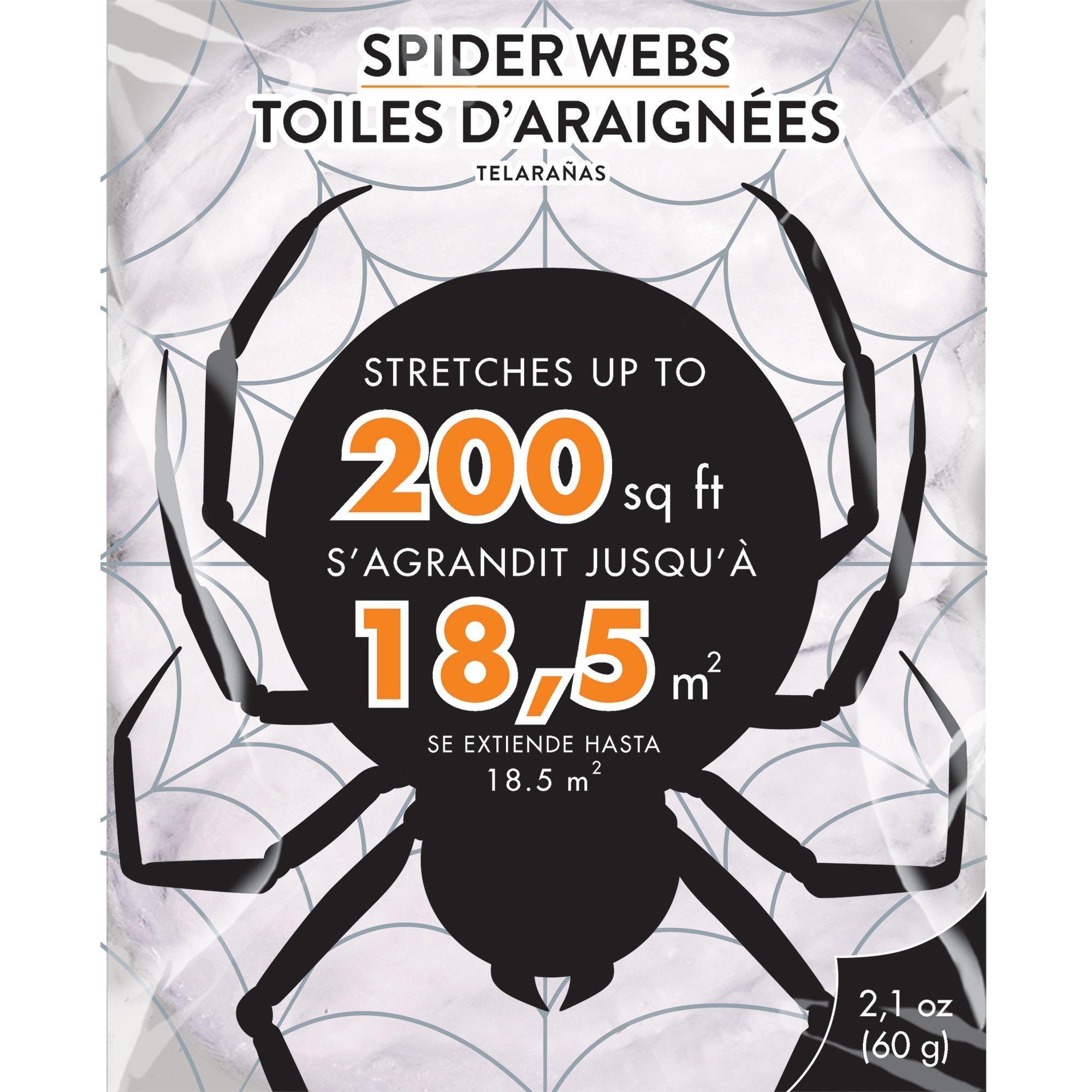 White Stretch Spider Web. Multiple Coverage - Image 3