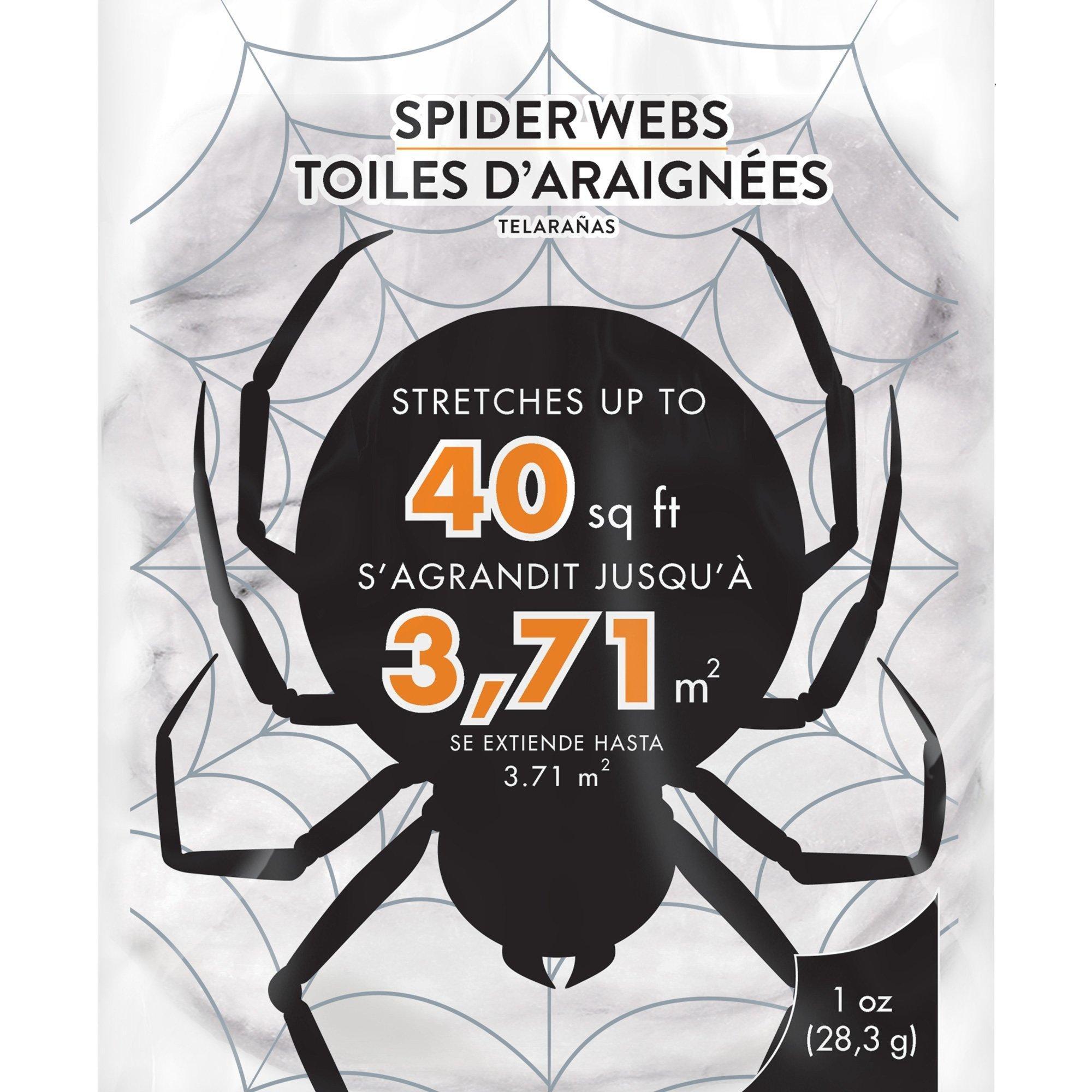 White Stretch Spider Web. Multiple Coverage - Image 12