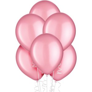 Pink Pearl Latex Balloons. Assorted Options