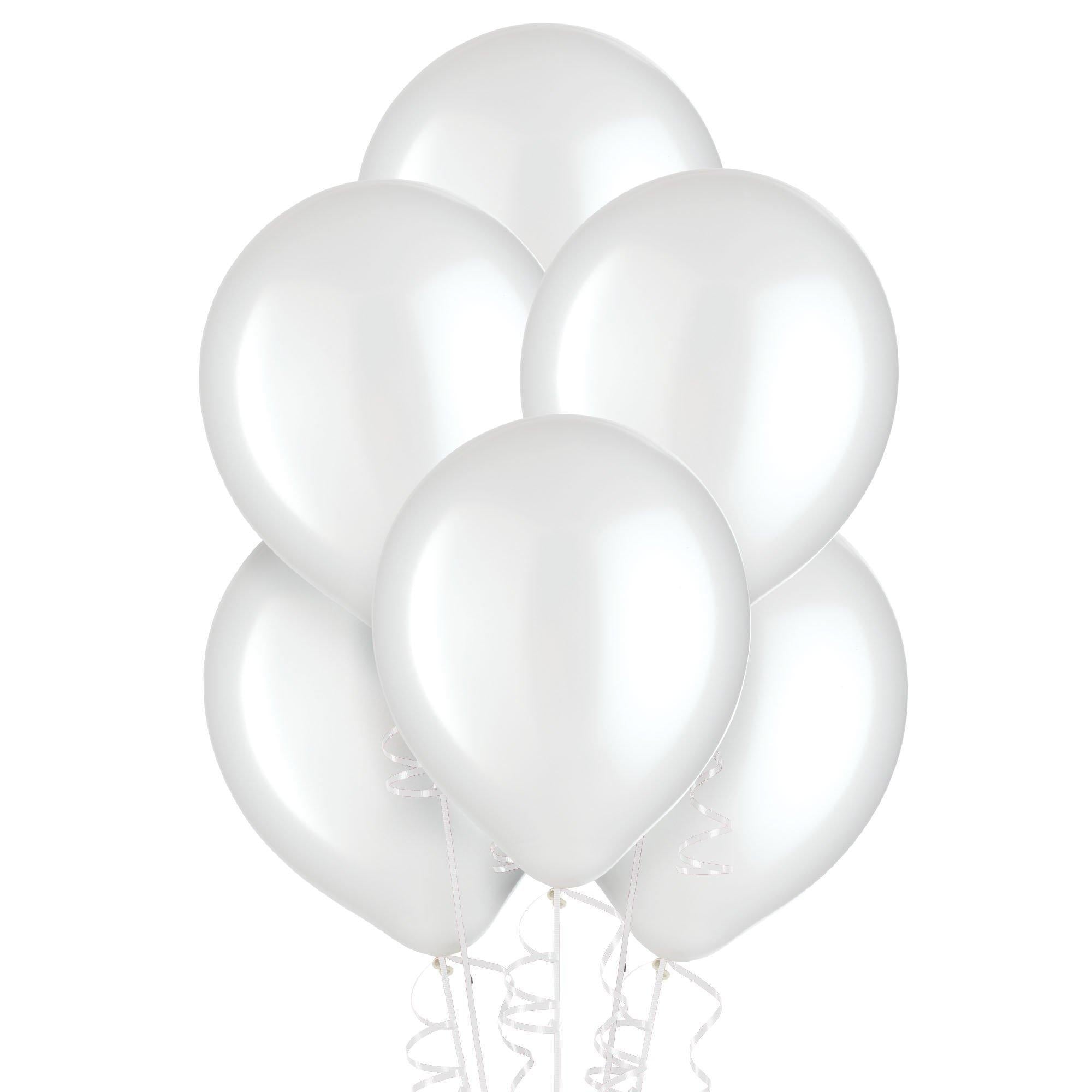 White Pearl Latex Balloons. Assorted Options - Image 3