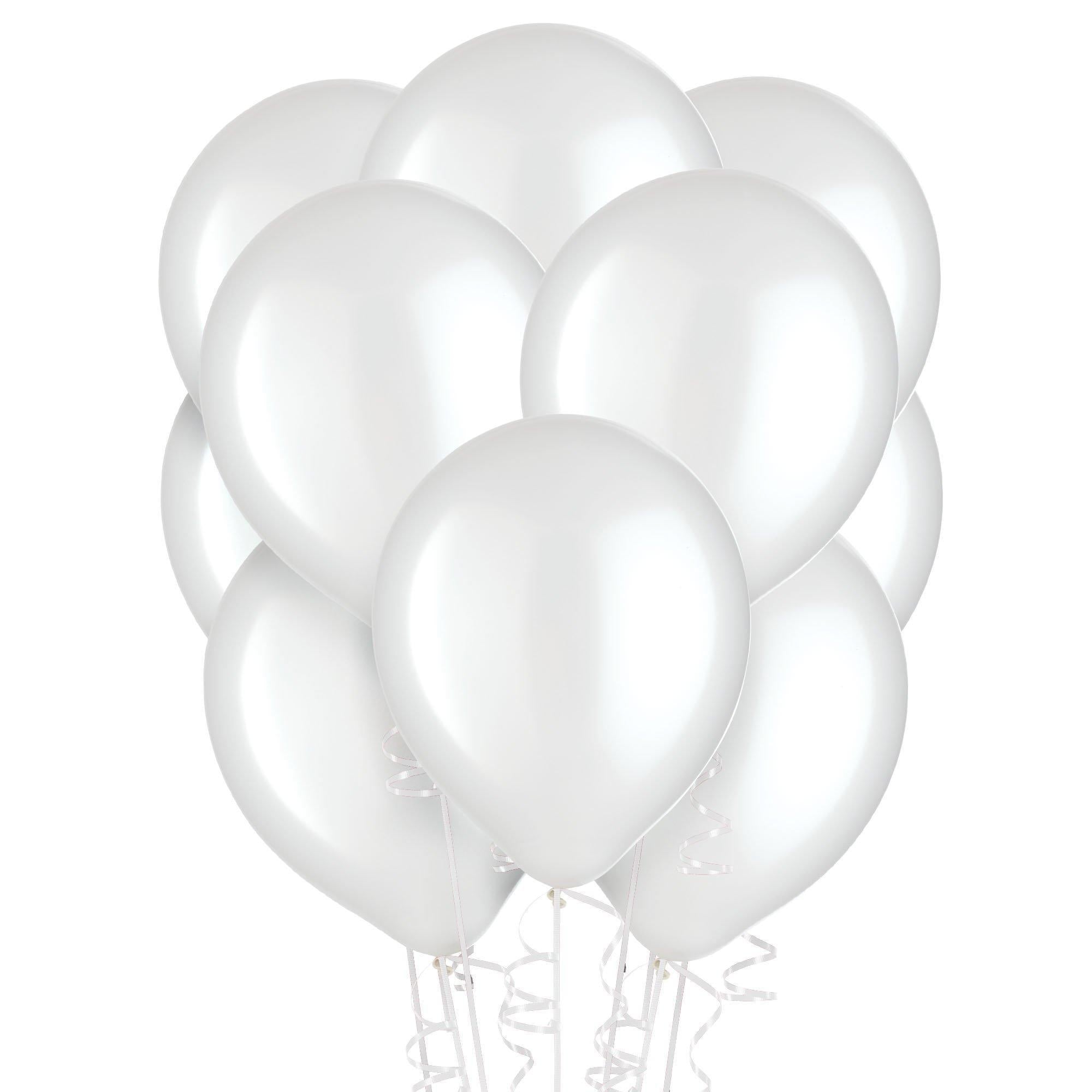 White Pearl Latex Balloons. Assorted Options - Image 5