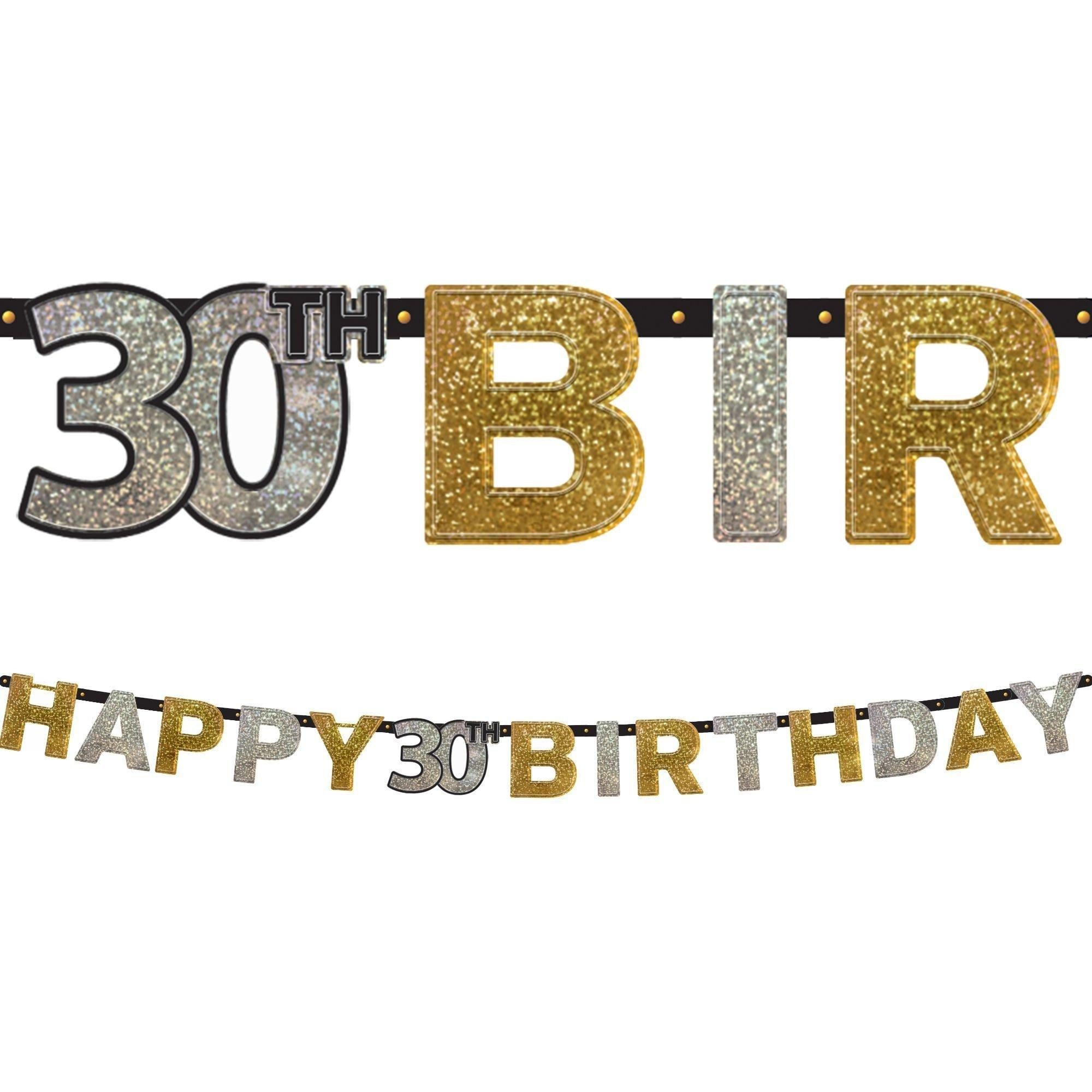 Sparkling Celebration 30th Birthday Party Supplies Kit - Image 8
