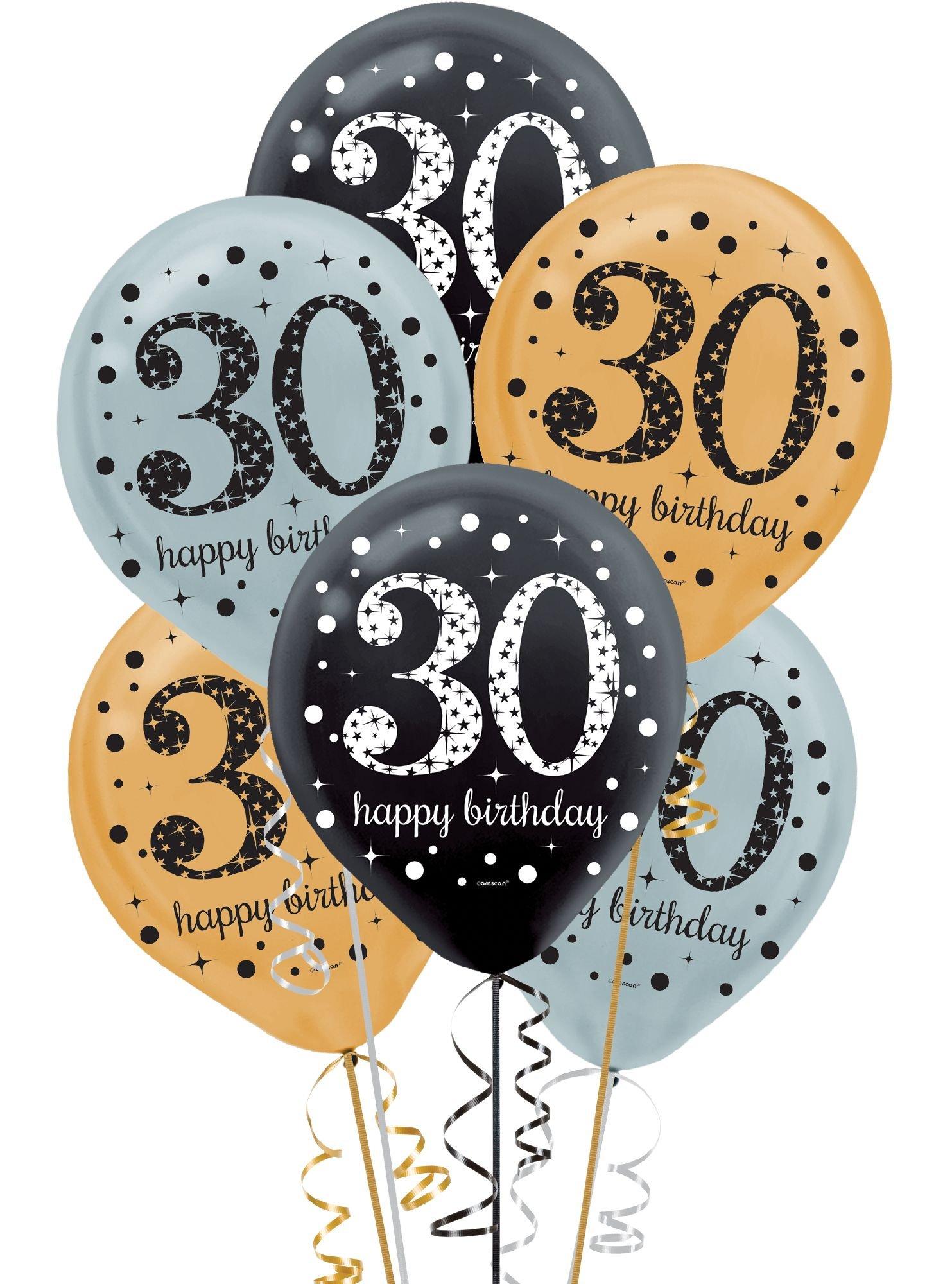 Sparkling Celebration 30 Latex Balloons. 15ct