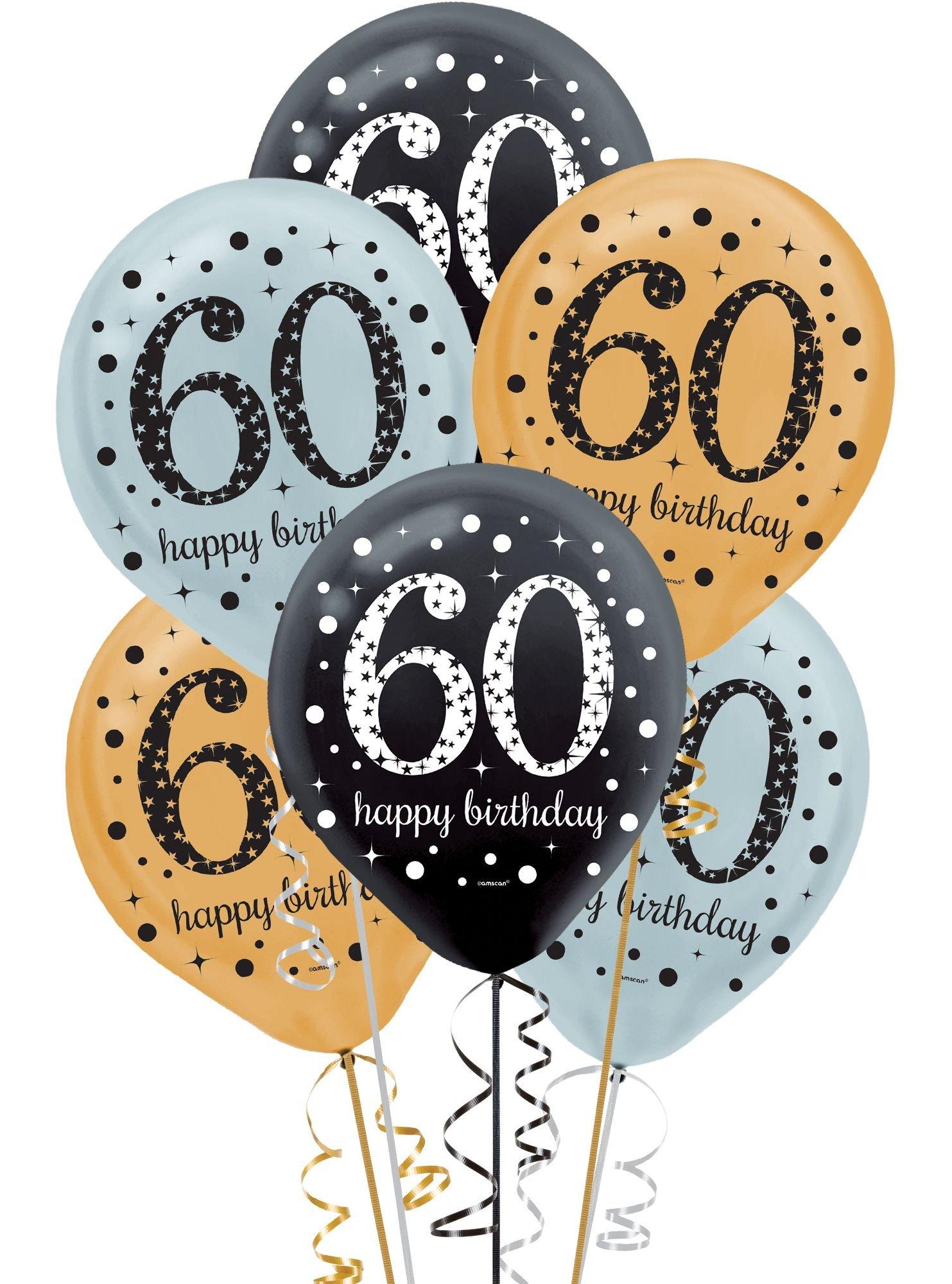Sparkling Celebration 60 Latex Balloons. 15ct