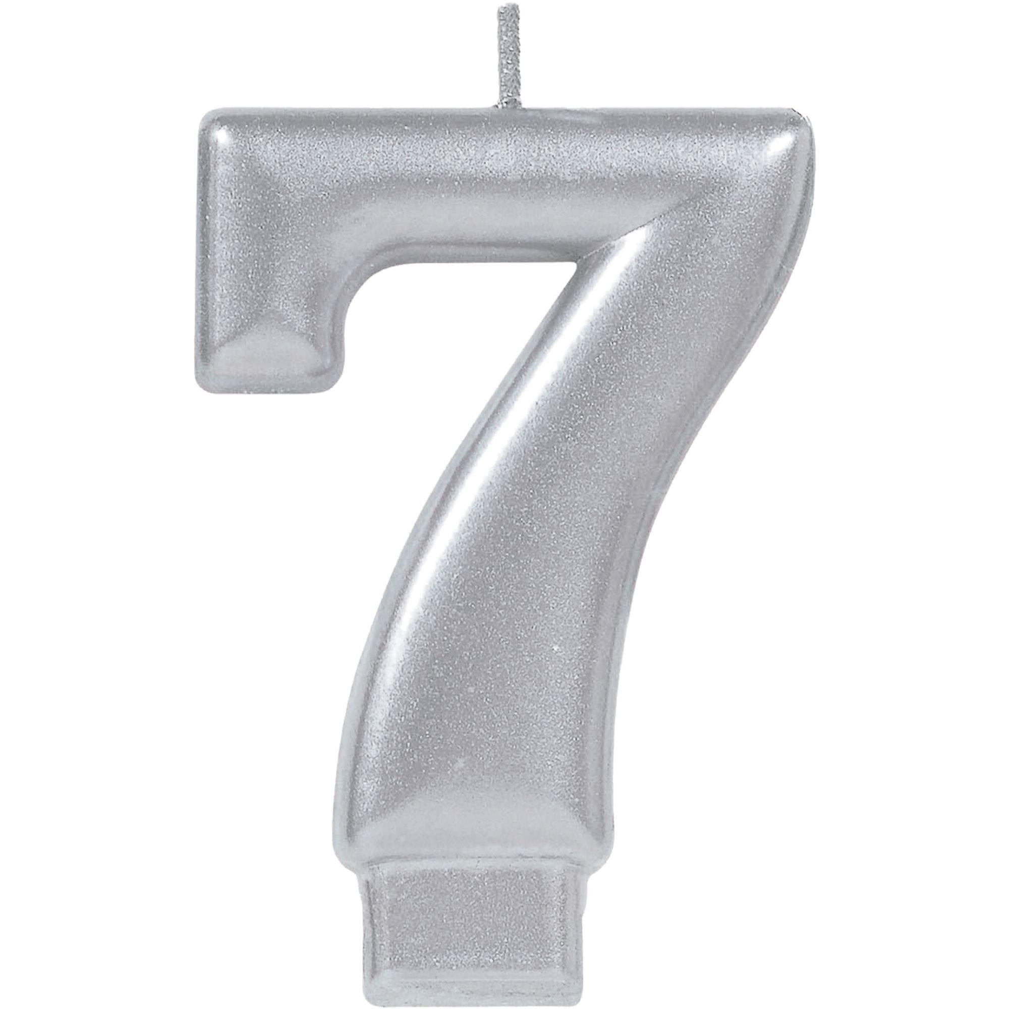 Silver Number (0-9) Birthday Candle - Image 9