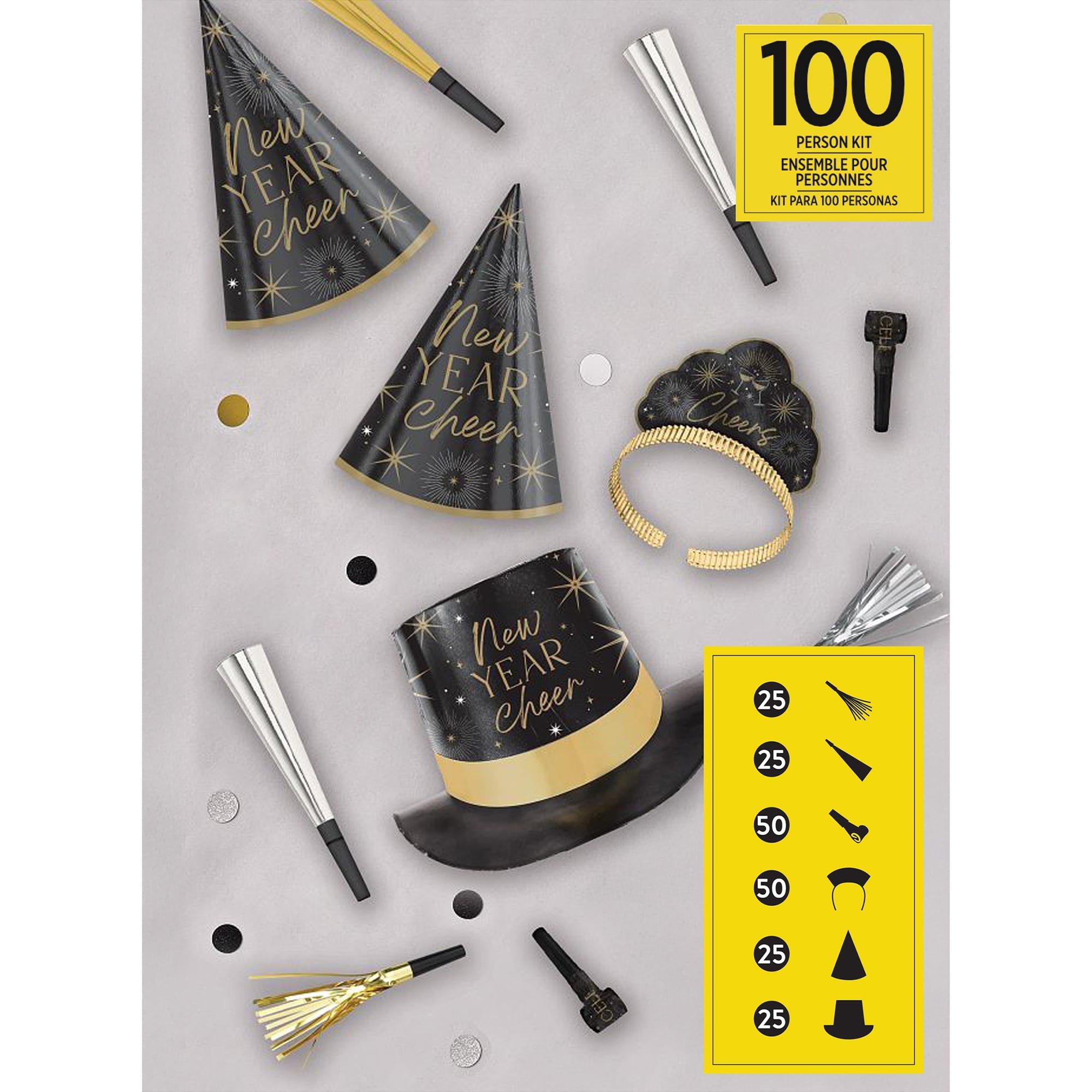 Black. Silver. Gold New Year's Eve Party Kit. Multiple Counts - Image 7