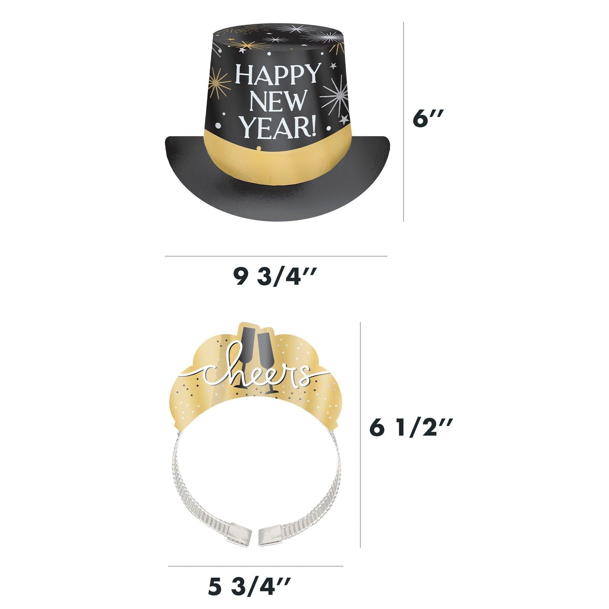 Black. Silver. Gold New Year's Eve Party Kit. Multiple Counts - Image 29
