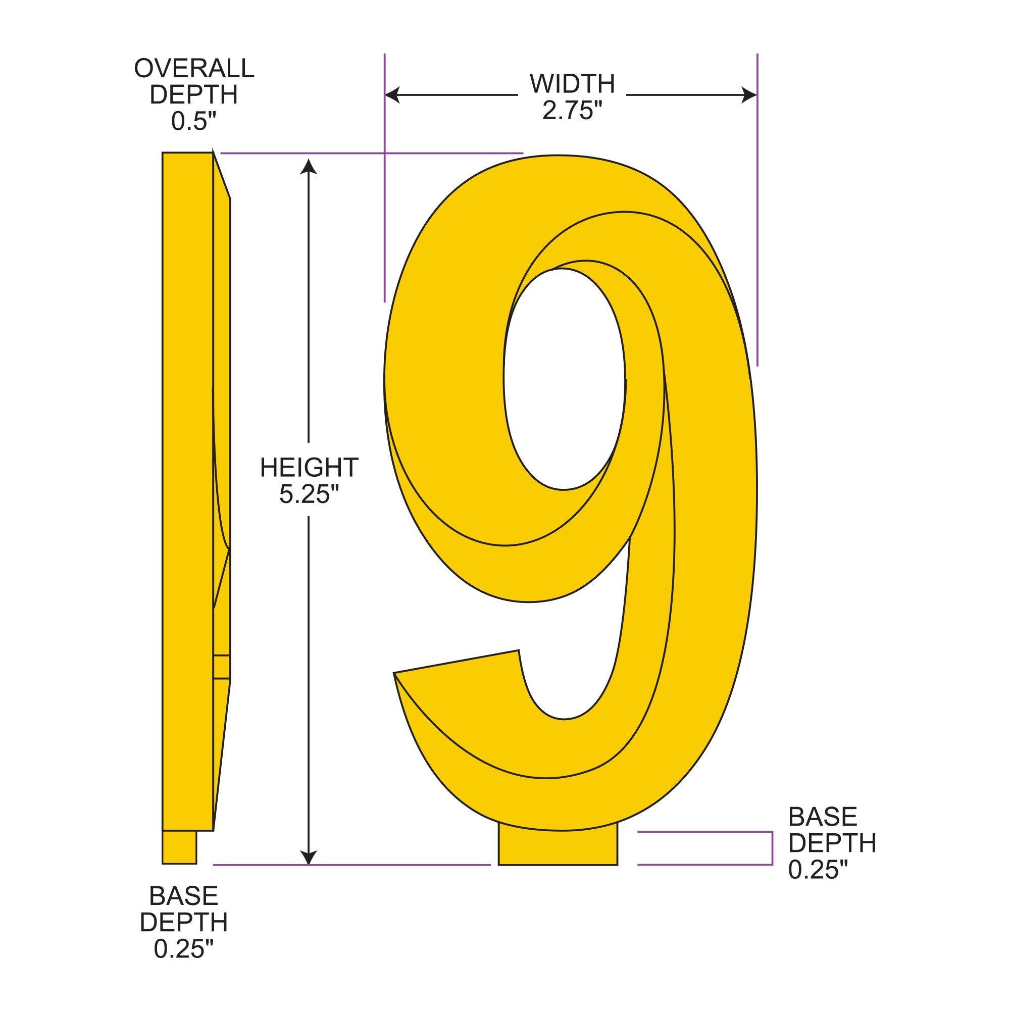 Faceted Number (0-9) Birthday Candle. 5.25in - Image 29