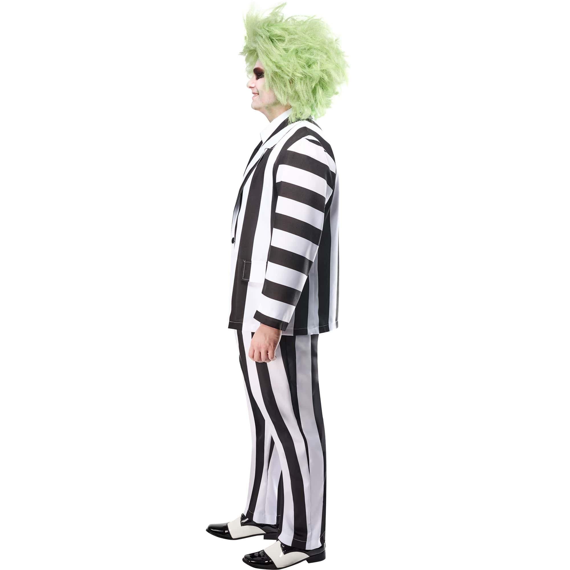 Men's Big and Tall Beetlejuice Classic Costume - Image 2