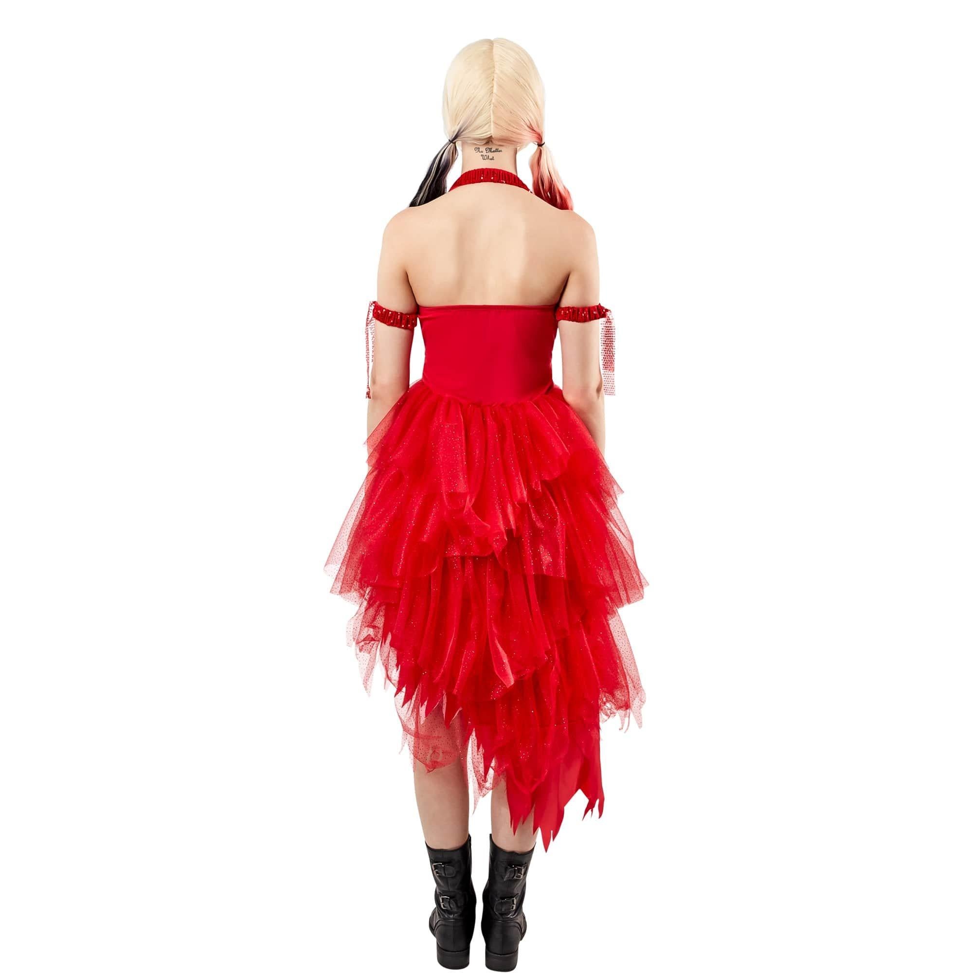 Adult Suicide Squad 2 Harley Quinn Red Dress Costume - Image 4