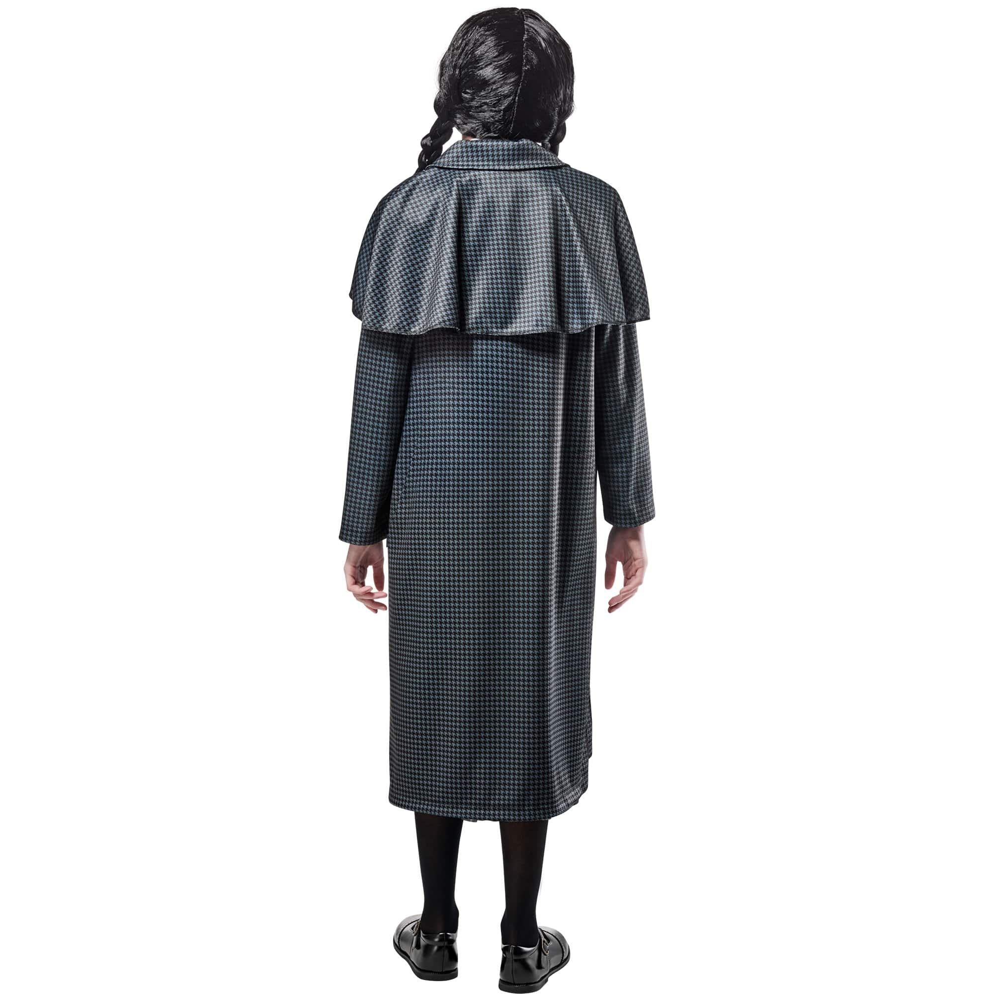 Girls' Wednesday Nevermore Academy Gray Coat - Image 4