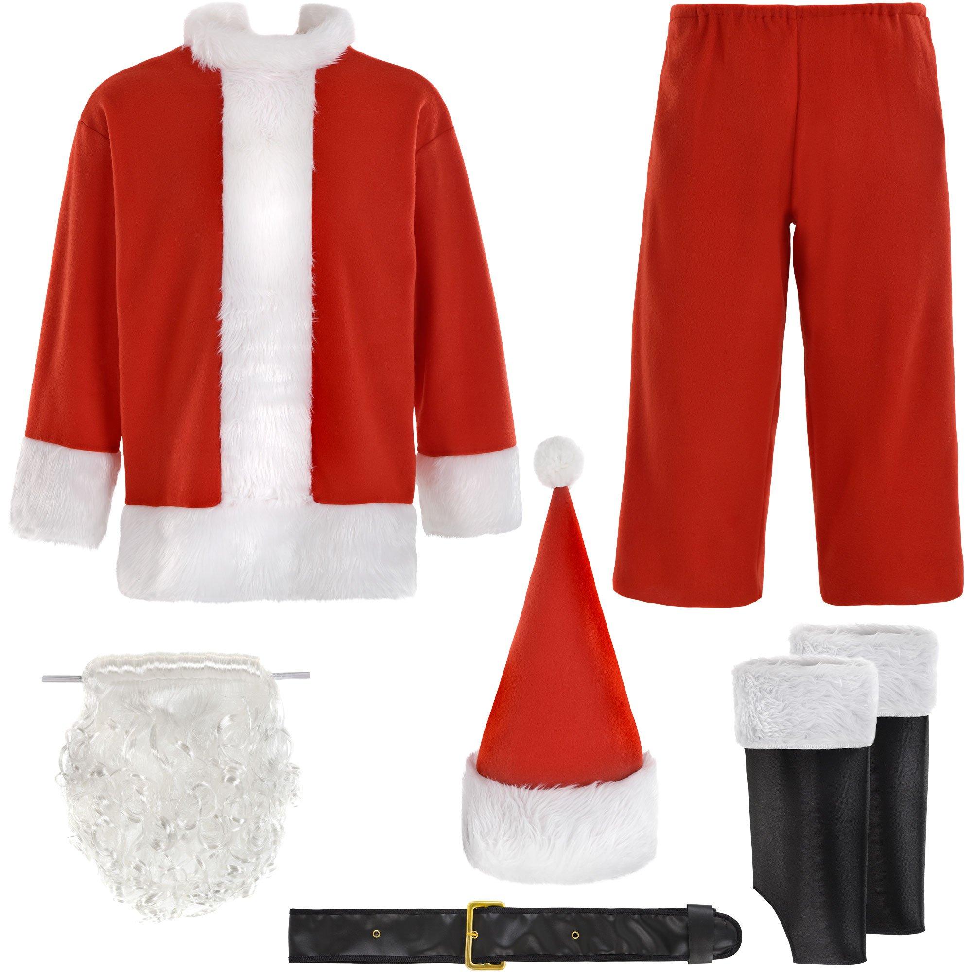 Adult Classic Santa Suit. 7pc - Image 2