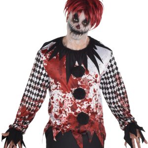 Adult Bloody Killer Clown Shirt - Twisted Circus